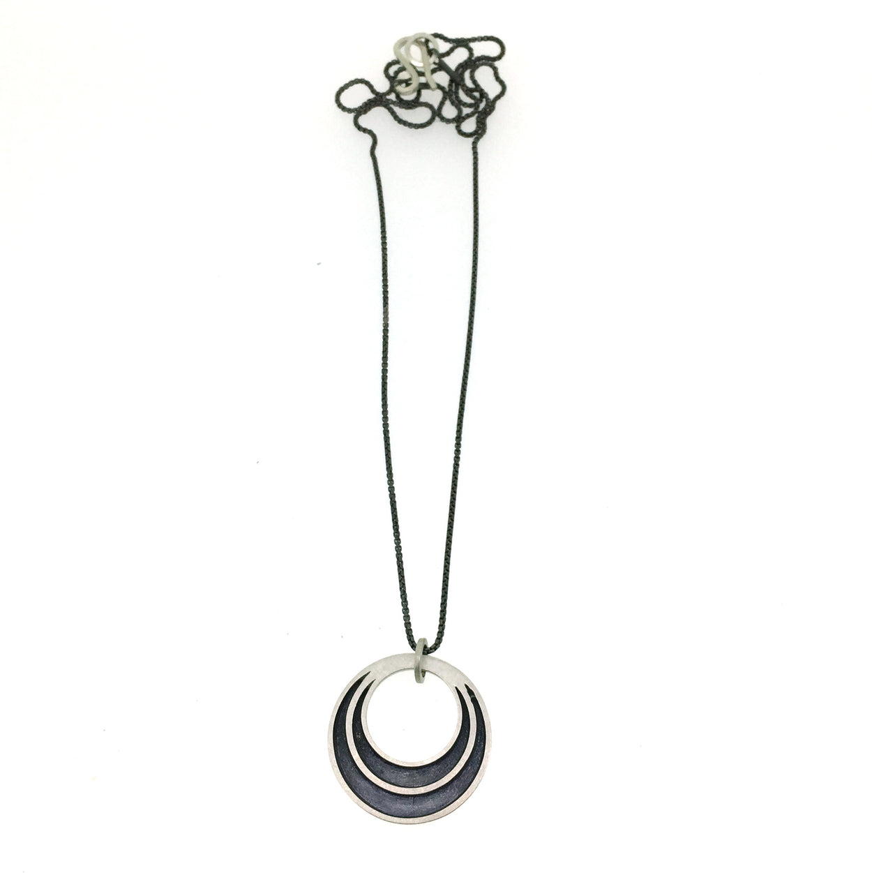 Halo Hinged Necklace SILVER